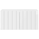 Wall-Mounted TV Cabinet High Gloss White 59.5 x 31 x 30 cm 898369