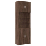 Highboard Brown Oak 80x42.5x249 cm Engineered Wood 3281363
