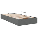 Storage Bed with Headboard Dark Grey 90 x 190 cm Fabric 3370044
