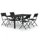 Garden Dining Set Grey Powder-coated steel Standard Foldable 3102920