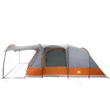 Camping Tent Tunnel 5-Person Grey and Orange Waterproof 4009427
