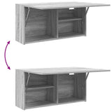 Bathroom Wall Cabinet Grey Sonoma 80x25x40 cm Engineered Wood 860090