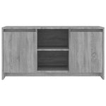 TV Cabinet Grey Sonoma 102x37.5x52.5 cm Engineered Wood 813021