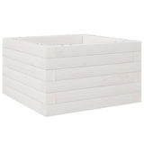 Garden Planter White 40x40x23 cm Solid Wood Pine 847179