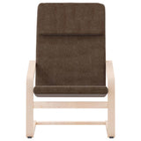 Relaxing Chair Dark Brown Fabric 351056
