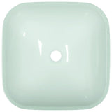 Basin Glass 42x42x14 cm White 345254
