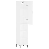 Highboard White 34.5x34x180 cm Engineered Wood 3198977