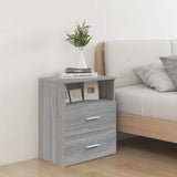Bed Cabinets 2 pcs Grey Sonoma 50x32x60 cm 815861
