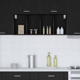 Hanging Cabinet Black Oak 40 x 29.5 x 100 cm Engineered Wood 884467