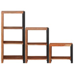 Bookshelf 3 pcs Brown 50 x 30 x 110 cm Solid Acacia wood 3321522