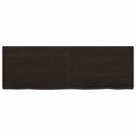 Table Top Dark Brown 120x40x cm Treated Solid Wood Oak 3156434