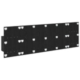 Headboard with Cabinet 3 pcs Black Oak Engineered Wood 3416128