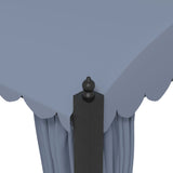 Gazebo with Curtains 3x4 m Anthracite Steel 48056