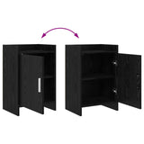 Bedside Tables 2 pcs Black Oak 40 x 30 x 60 cm Engineered Wood 8011014