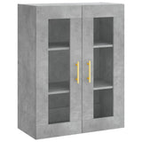 Highboard Concrete Grey 69.5x34x180 cm Engineered Wood 3198653