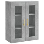 Highboard Concrete Grey 69.5x34x180 cm Engineered Wood 3198653