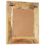 Hand-Carved Mirror 50x50x2.6 cm Solid Mango Wood 321644