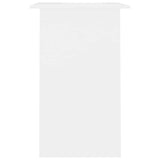 801170 Desk White 90x50x74 cm Engineered Wood