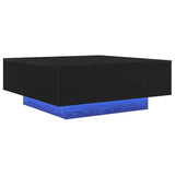 Coffee Table Black Oak 80 x 80 x 31 cm Engineered Wood 863002