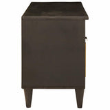 TV Cabinet Black and Gold 100 x 33 x 46 cm Engineered wood 4017844