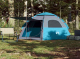 Camping Tent Cabin 4-Person Blue Quick Release 4005333
