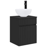 Bathroom Furniture Set 3 pcs Black 33 x 34.5 x 160 cm 3406084