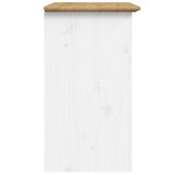 Bedside Cabinet BODO Brown 53x38.5x66 cm Solid Wood Pine 355054