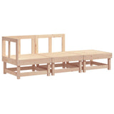 3 Piece Garden Lounge Set Solid Wood Pine 825408