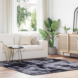 Shaggy Rug High Pile NAVARRA Dark Grey 200x200 cm Polyester 4102880