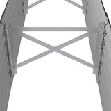 Garden Raised Bed Galvanised Steel 224x40x36 cm Anthracite 318876