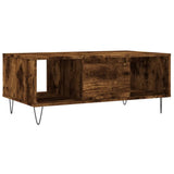 Coffee Table Smoked Oak 90x50x36.5 cm Engineered Wood 830593