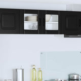 Wall Glass Cabinet LUCCA Black 80 x 31 x 40 cm Engineered Wood 884945