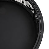 Fire Pit with Poker 50 cm XXL Steel 360063