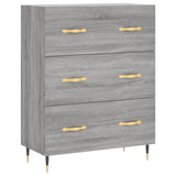 Highboard Grey Sonoma 69,5x34x180 cm Engineered Wood 3198391