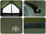 Family Tent Army Green 10-Person Polycotton 42017500