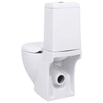 ZNTS Ceramic Toilet Back Water Flow White 240376