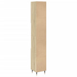 Bathroom Cabinet Sonoma Oak 30x30x190cm Engineered Wood 849667
