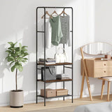 Clothes Rack Smoked Oak 60 x 30 x 171 cm Engineered Wood 868459