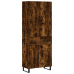 Highboard Smoked Oak 69.5x34x180 cm Engineered Wood 3198174