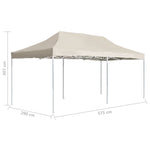 Professional Folding Party Tent Aluminium 6x3 m Cream 45501
