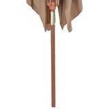 Garden Parasol Taupe Polyester, Laminated bamboo, Hardwood 44514