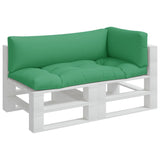 Pallet Cushions 3 pcs Green Fabric 360949
