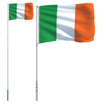 Ireland Flag and Pole 5.55 m Aluminium 3147126
