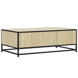 ZNTS Coffee Table Sonoma Oak 100x57x35 cm Engineered Wood and Metal 848760