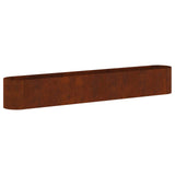Raised Garden Bed Weathering Steel 280 x 40x 40 cm 8011704