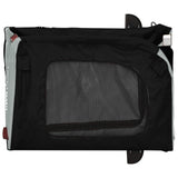 Pet Bike Trailer Grey and Black 54.5 x 120 x 161 cm 93846