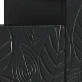 LED TV Cabinet Black Engineered Wood 897126