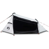 Camping Tent Tunnel 2-Person White Blackout Fabric Waterproof 94615