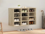 Shoe Cabinet Sonoma Oak 77.5 x 30 x 67 cm Engineered Wood 808714