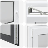Basement Window "RISOR" 110x60 cm Tilt&Turn DIN Left Anthracite 4108415